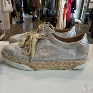 Viscata Barcelona espadrille metallic sneakers size 42